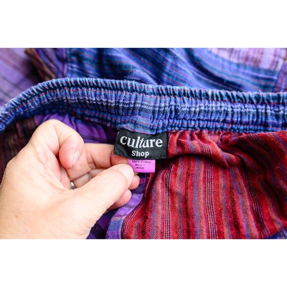 Culture Shop Cotton patchwork boho pants hippie festival S - Picture 3 of 5